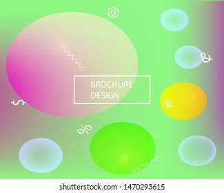 Abstract blurred background for your projects. Vector illustration theme. Futuristic backdrop with simple muffled colors. Green celebration template for your graphic design, user interface or app.