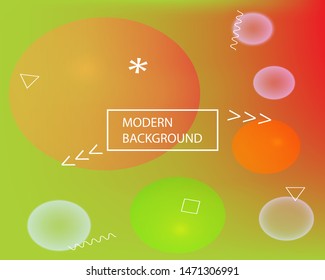 Abstract blurred background for your projects. Minimal backdrop with simple muffled colors. Vector illustration art. Green celebration template for your graphic design, user interface or app.