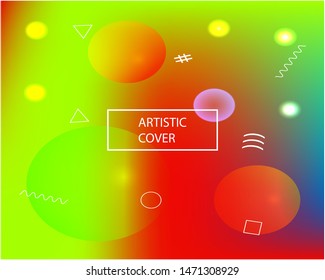 Abstract blurred background for your projects. Futuristic backdrop with simple muffled colors. Vector illustration texture. Blue celebration template for your graphic design, user interface or app.