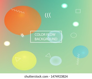 Abstract blurred background for your projects. Vector illustration pastel. Minimal backdrop with simple muffled colors. Green celebration template for your graphic design, user interface or app.