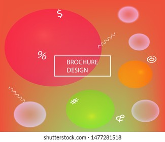 Abstract blurred background for your projects. Vector illustration space. Liquid backdrop with simple muffled colors. Red celebration template for your graphic design, user interface or app.
