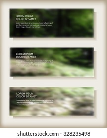 Abstract blurred banner.Blurred nature background.