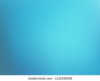 Abstract Blurred Blue background.  Gradient azure aqua water backdrop. Vector illustration for your graphic design, banner, winter, summer or travel poster