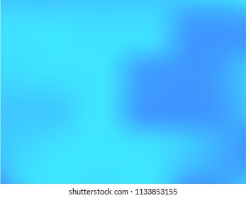 Abstract blurred blue background. A simple gradient pattern for your designs, backdrops, textures. Vector illustration.