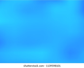 Abstract blurred blue background. A simple gradient pattern for your designs, backdrops, textures. Vector illustration.