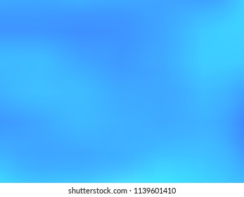 Abstract blurred blue background. A simple gradient pattern for your designs, backdrops, textures. Vector illustration.