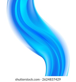 Abstract blurred blue flow background