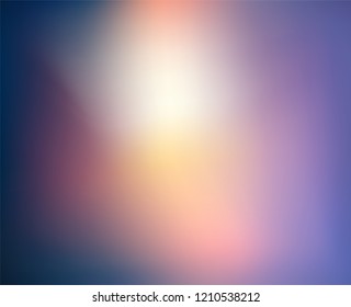 Abstract Blurred blue purple  background. Soft dark to light gradient backdrop with place for text. Vector illustration for your graphic design, banner, poster