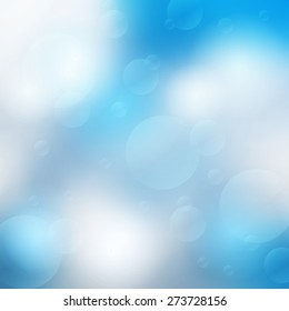 Abstract blurred bokeh effect background. Vector illustration
