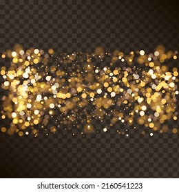 abstract blurred bokeh light element that can be used for cover decoration or background, Abstract blur gold sparkle bokeh background
