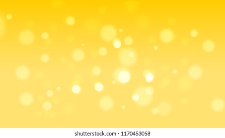 abstract  blurred  bokeh on yellow color background.