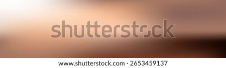 Abstract blurred brown beige Mocha Mousse color gradient long background. textured backdrop. Luxury template. Digital screen. Premium banner. Tech card. Cover design. Layout. Copy space. light. header
