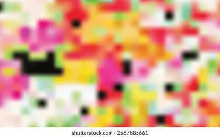 Abstract Blurred Canvas of Vibrant Colors with Dark Accents, creating a dynamic and modern artistic background