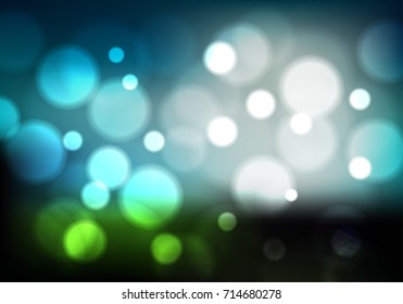 Abstract blurred circles