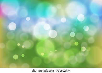Abstract blurred circles
