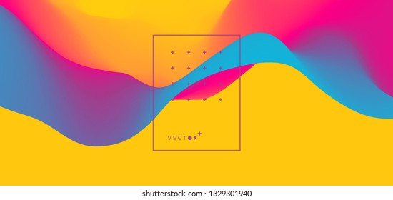 Abstract blurred color background. Modern screen vector design for mobile app. Trendy gradients. 