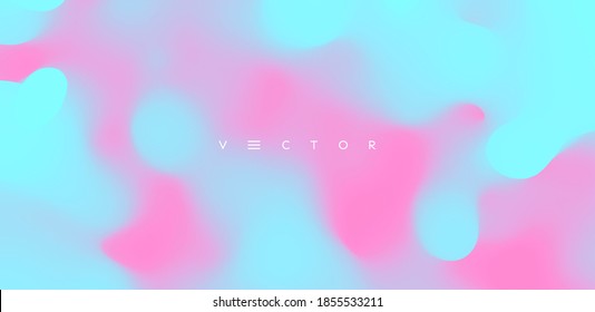 Abstract blurred color background. Trendy gradients. Vector illustration for advertising, marketing, presentation or screen. Fantasy digital art. 