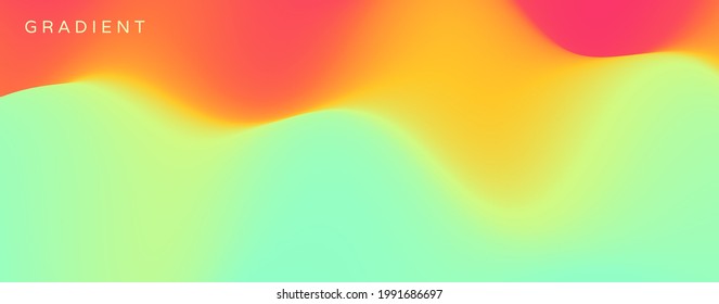 Abstract blurred color background. Trendy gradients. Vector illustration for advertising, marketing, presentation or screen. Fantasy digital art. 