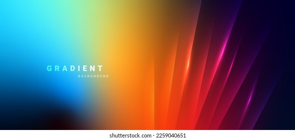 Abstract blurred color gradient background vector.