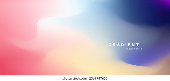 Abstract blurred color gradient background vector