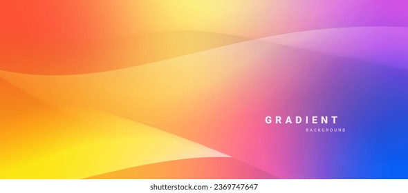 Abstract blurred color gradient background vector