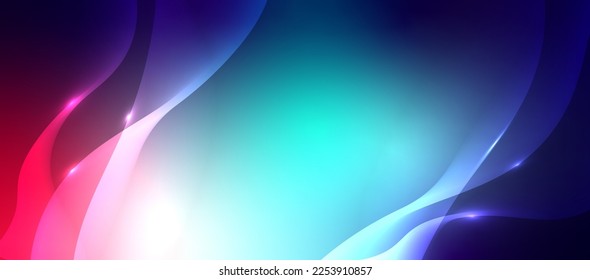 Abstract blurred color gradient with glowing light effect.Vector illustration.