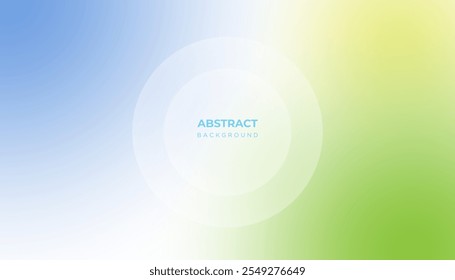 Abstract Blurred colored background. Abstract blue green smooth transitions of iridescent colors. Color harmony gradient background