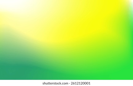 Abstract blurred colored background. Green and yellow color gradient. Good for print and promotion media.