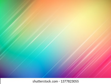 Abstract blurred colorful background with lighting. Vector Eps10