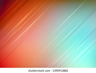 Abstract blurred colorful background with lighting. Vector Eps10