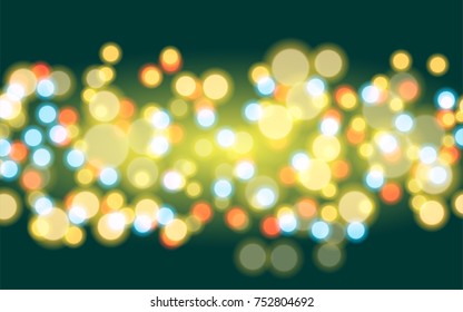 Abstract blurred colorful circles