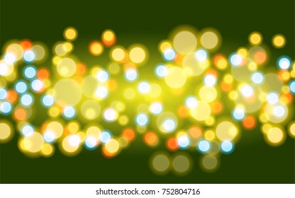 Abstract blurred colorful circles