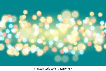 Abstract blurred colorful circles
