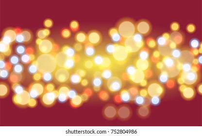 Abstract blurred colorful circles