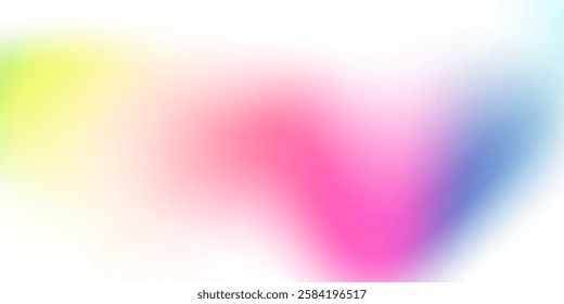 Abstract Blurred colorful gradient background. Beautiful wave backdrop. Vector illustration for your graphic design, banner, poster, card or wallpaper, theme