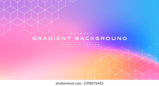 Abstract blurred colorful mesh gradient background, futuristic wallpapers branding, business card, soft pastel color, geometric line dot tech, digital cyber ai technology, presentation template vector