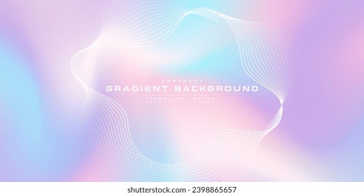 Abstract blurred colorful mesh gradient background, futuristic wallpapers branding, business card, soft pastel color, geometric line dot tech, digital cyber ai technology, presentation template vector