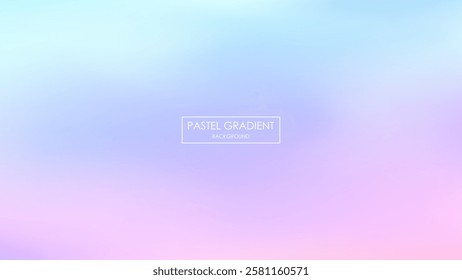 Abstract blurred colorful mesh gradient background. Minimalist banner background, pastel colorful  gradations. vector illustration