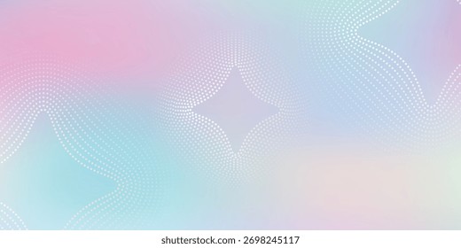Fundo de gradiente de malha colorido borrado abstrato, marca de papéis de parede futurista, cartão de visita, cor pastel macio, tecnologia de ponto de linha geométrica, tecnologia digital cyber ai, vetor de modelo de apresentação