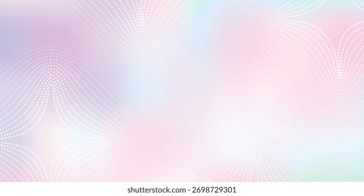 Fundo de gradiente de malha colorido borrado abstrato, marca de papéis de parede futurista, cartão de visita, cor pastel macio, tecnologia de ponto de linha geométrica, tecnologia digital cyber ai, vetor de modelo de apresentação