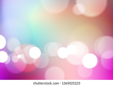 Abstract blurred colors background with bokeh light. Vector Eps10