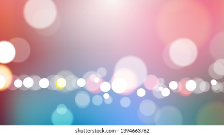 Abstract blurred colors background with bokeh light. Eps10 vector
