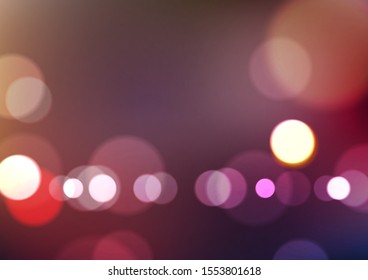 Abstract blurred colors background with bokeh light. Vector Eps10