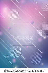 Abstract blurred colors background with geometric shapes. Vector Eps10