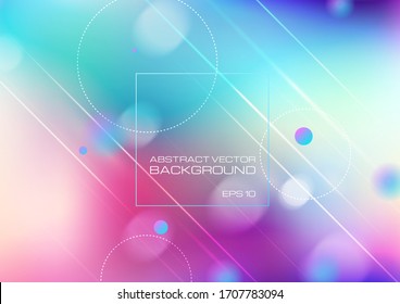 Abstract blurred colors background with lighting. Vector Eps10
