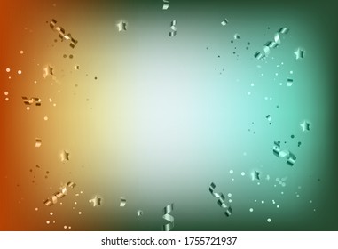 Abstract  Blurred Decorative Party background with xmas confetti, anniversary template for birthday gifts, congratulations. Vector Illustration EPS10