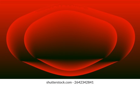 Abstract blurred deep red black color gradient vector background. Textured backdrop. Luxury template for device, flyer, web page. Digital screen. Premium banner. Copy space. Tech card. Bubble design.