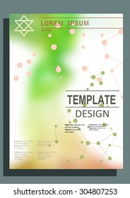 Abstract blurred design vector template layout for magazine brochure flyer booklet.Vector illustration