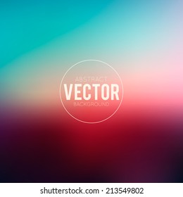 Abstract blurred evening background with sign