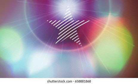 Abstract blurred Festive Event Background - Vector Illustration